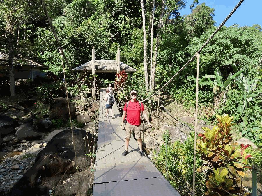 Hike and Climb to See Durian Perangin Waterfall