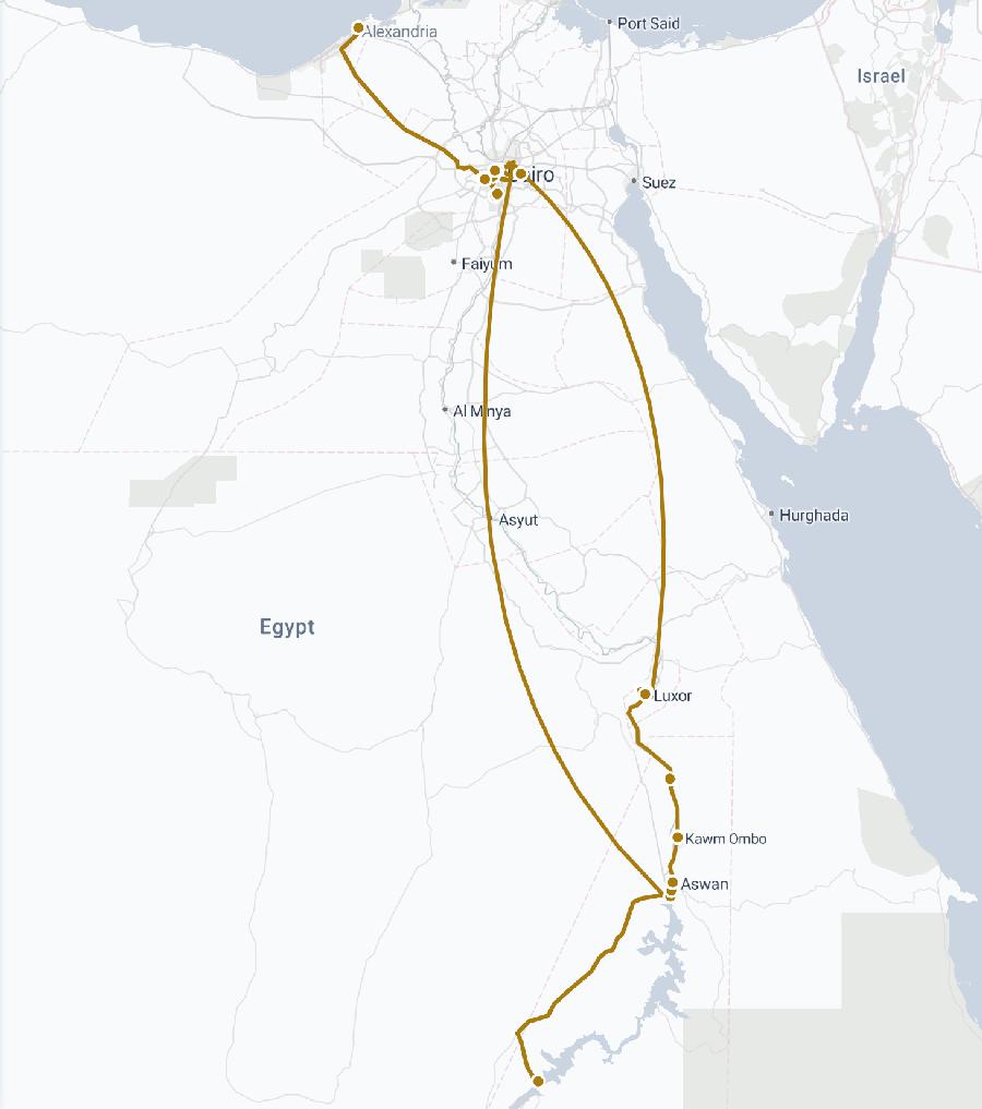 Our Route Through Egypt