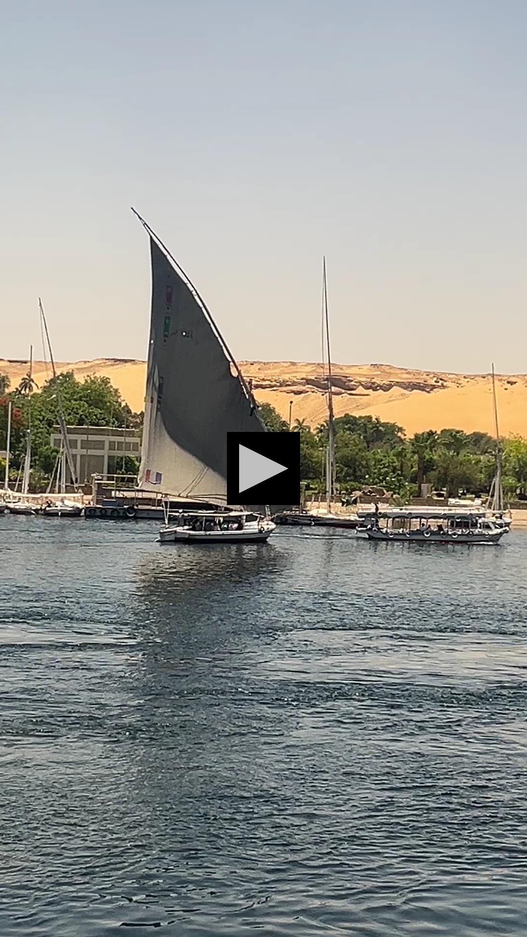 Iconic Felucca Sailing on the Nile in Aswan