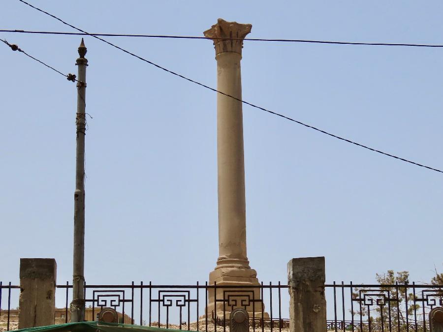 Pompey's Pillar Stands Tall Over Alexandria