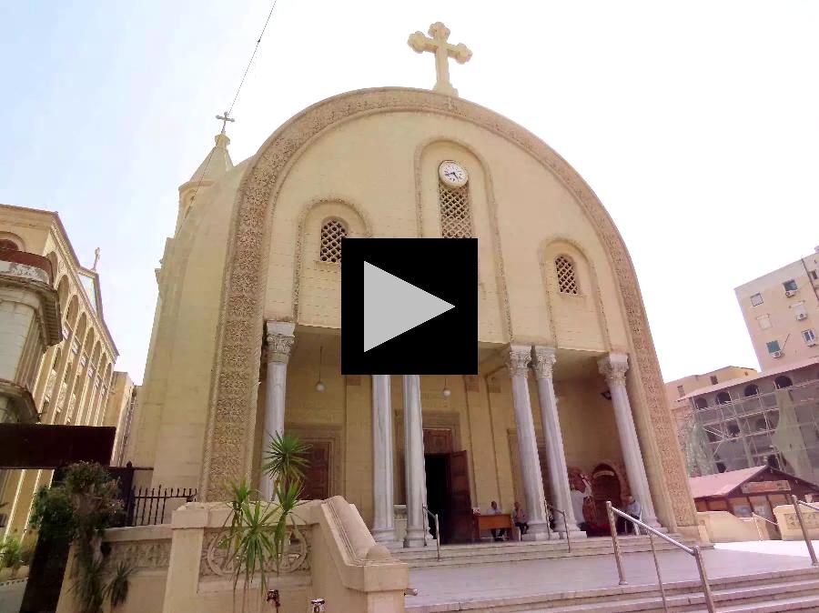 Beautiful Cathedral on the Streets of Alexandria