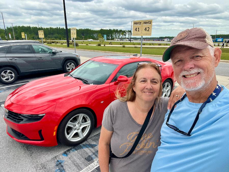 Cruising Around Panama City Beach in a Camaro