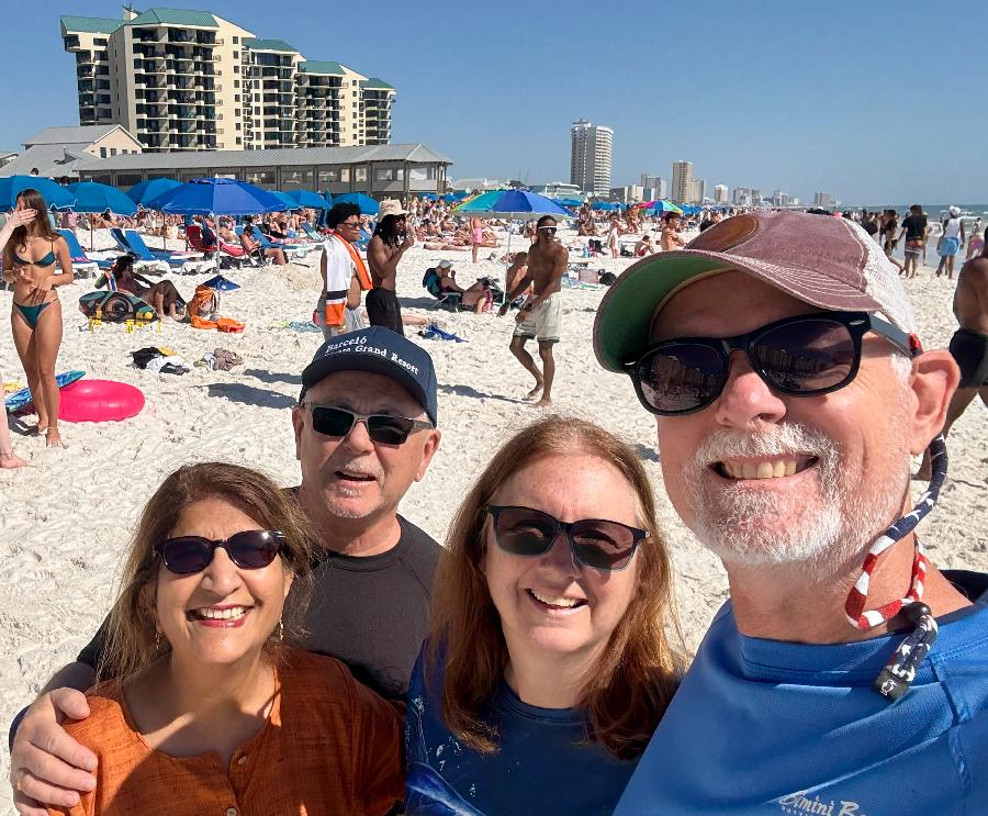Afternoon Stroll on the Powdery White Sand