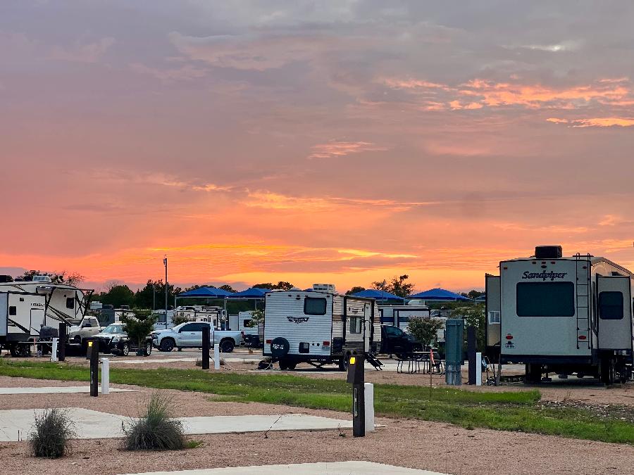 Perfect Timing for a Walk as the Evening Sun Sets