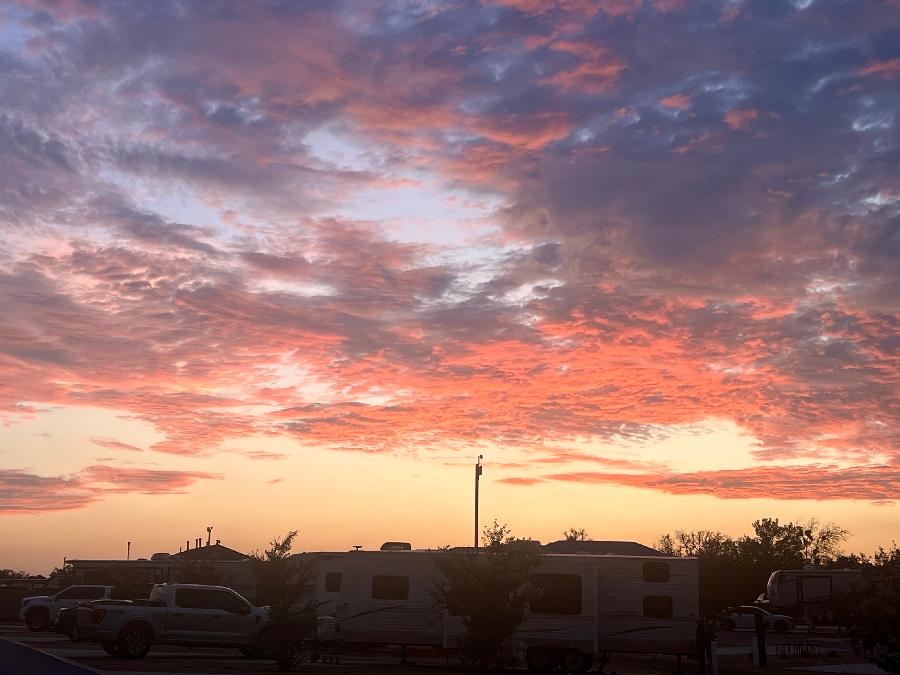 Enjoy Colorful Evening Sky at Jellystone Park Austin North