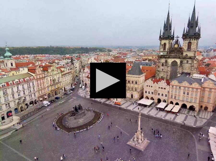 Bird's Eye View over Prague's Old Town