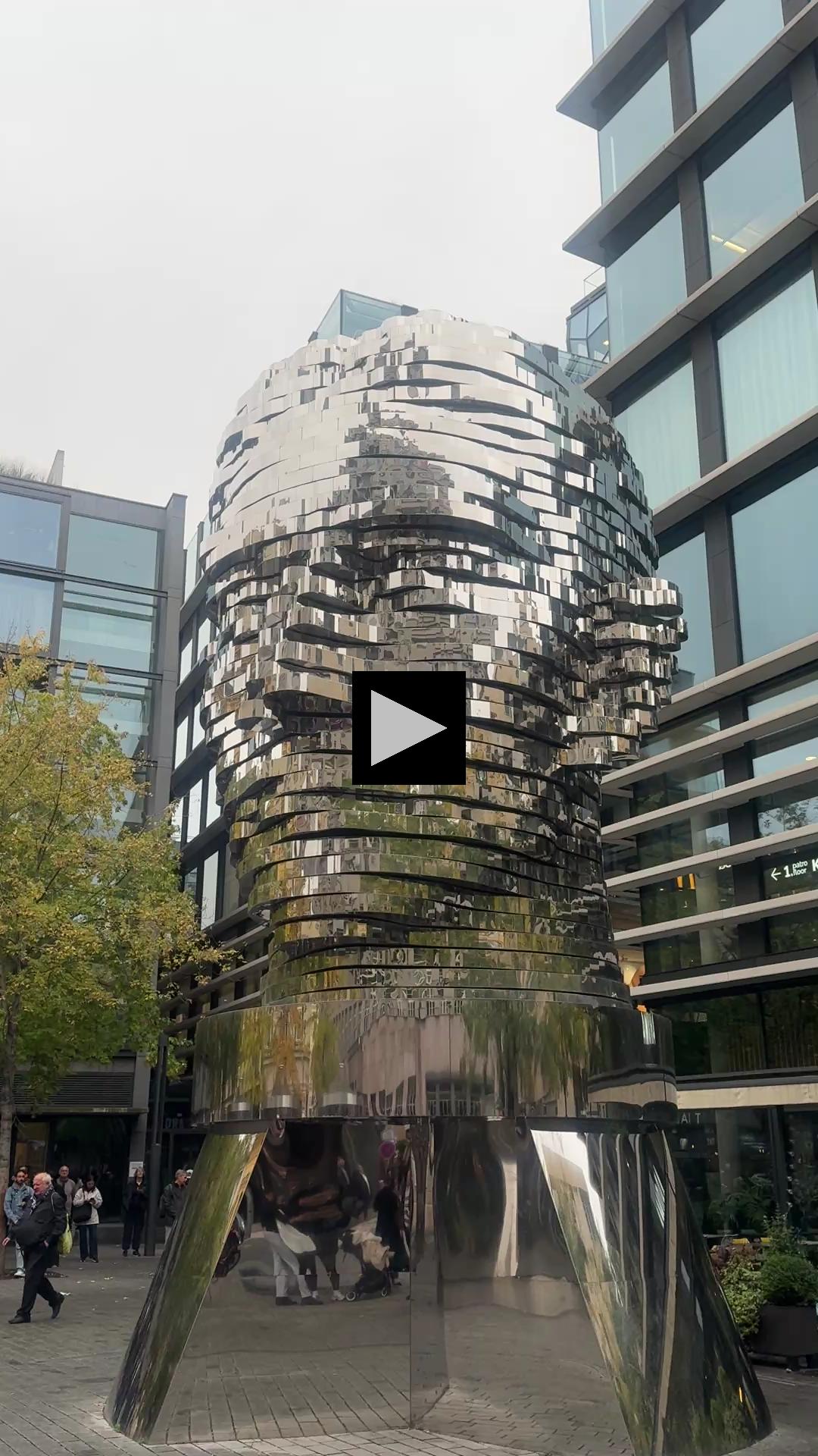 Franz Kafka Sculpture Will Make Your Head Spin!