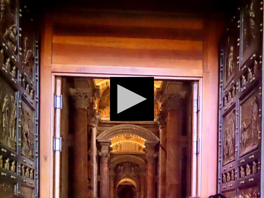 Through the Holy Door and into St. Peter's Basilica 