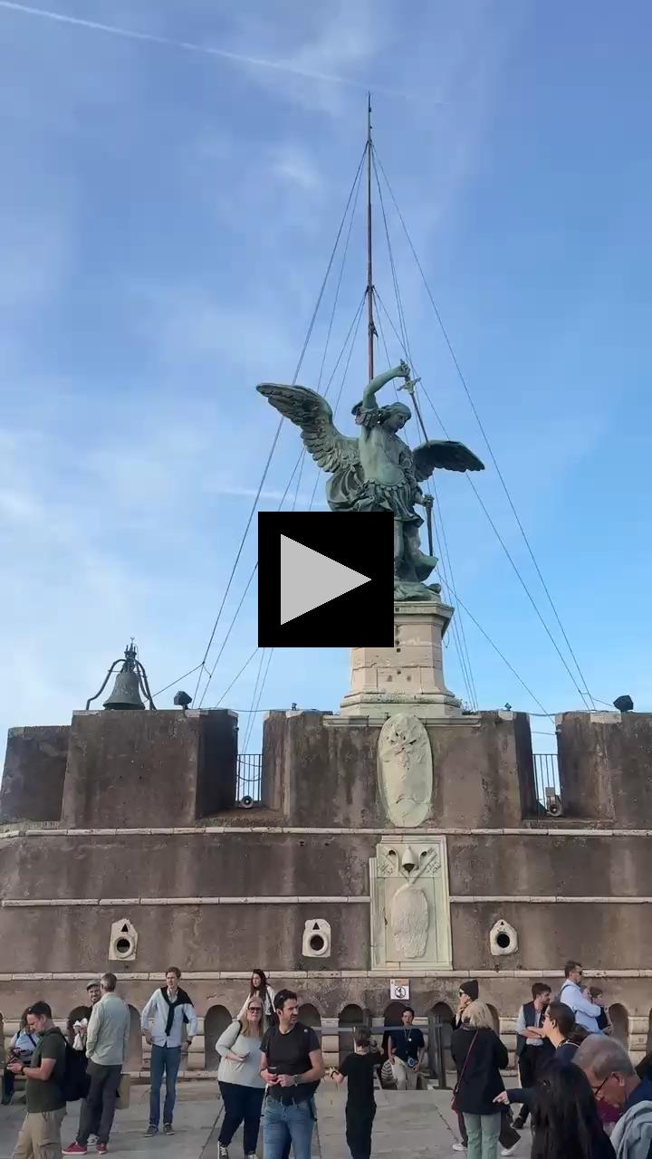 Panoramic View from Rome's Terrace of the Angel