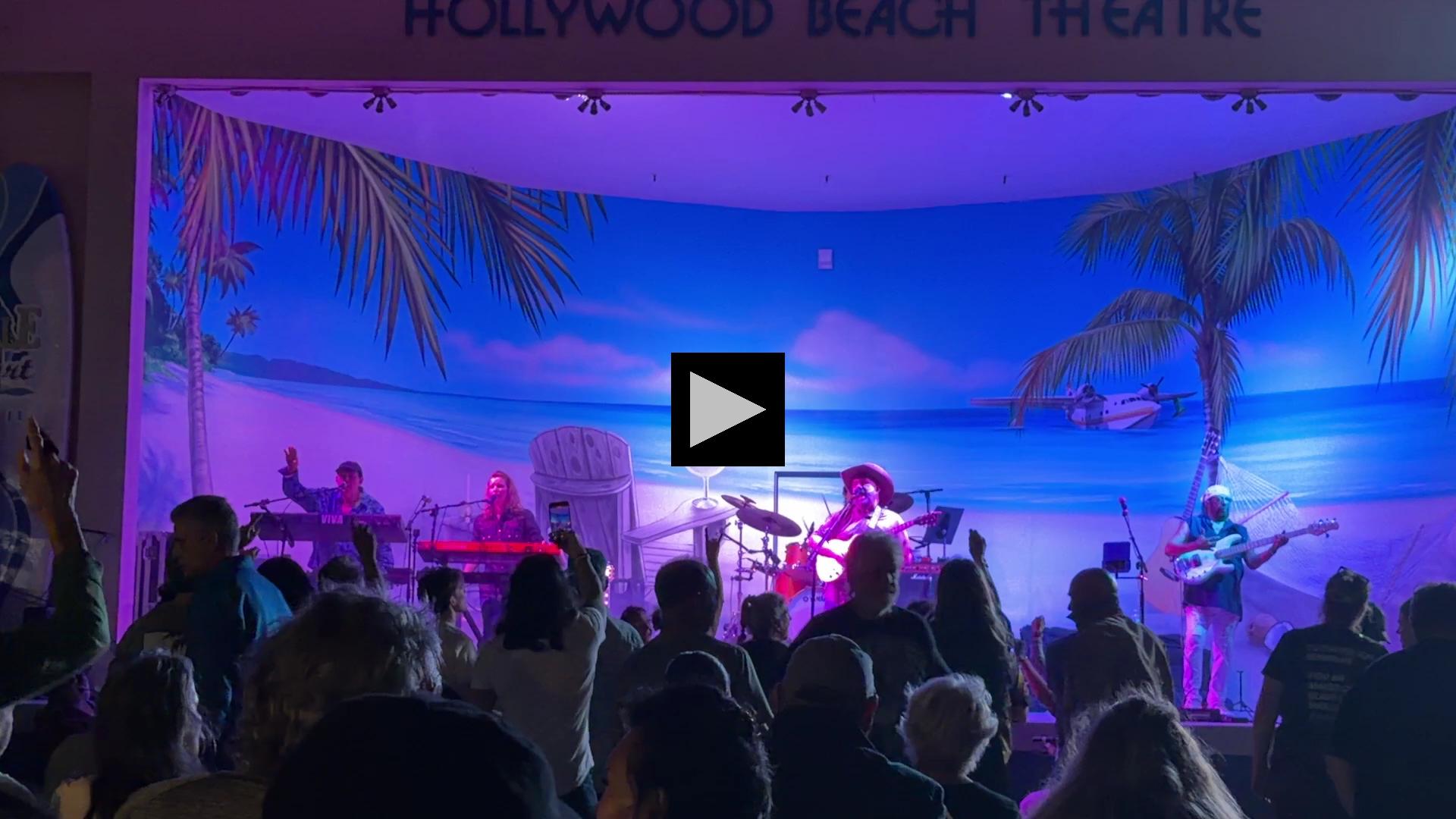 "We Will Rock You" on Hollywood Beach