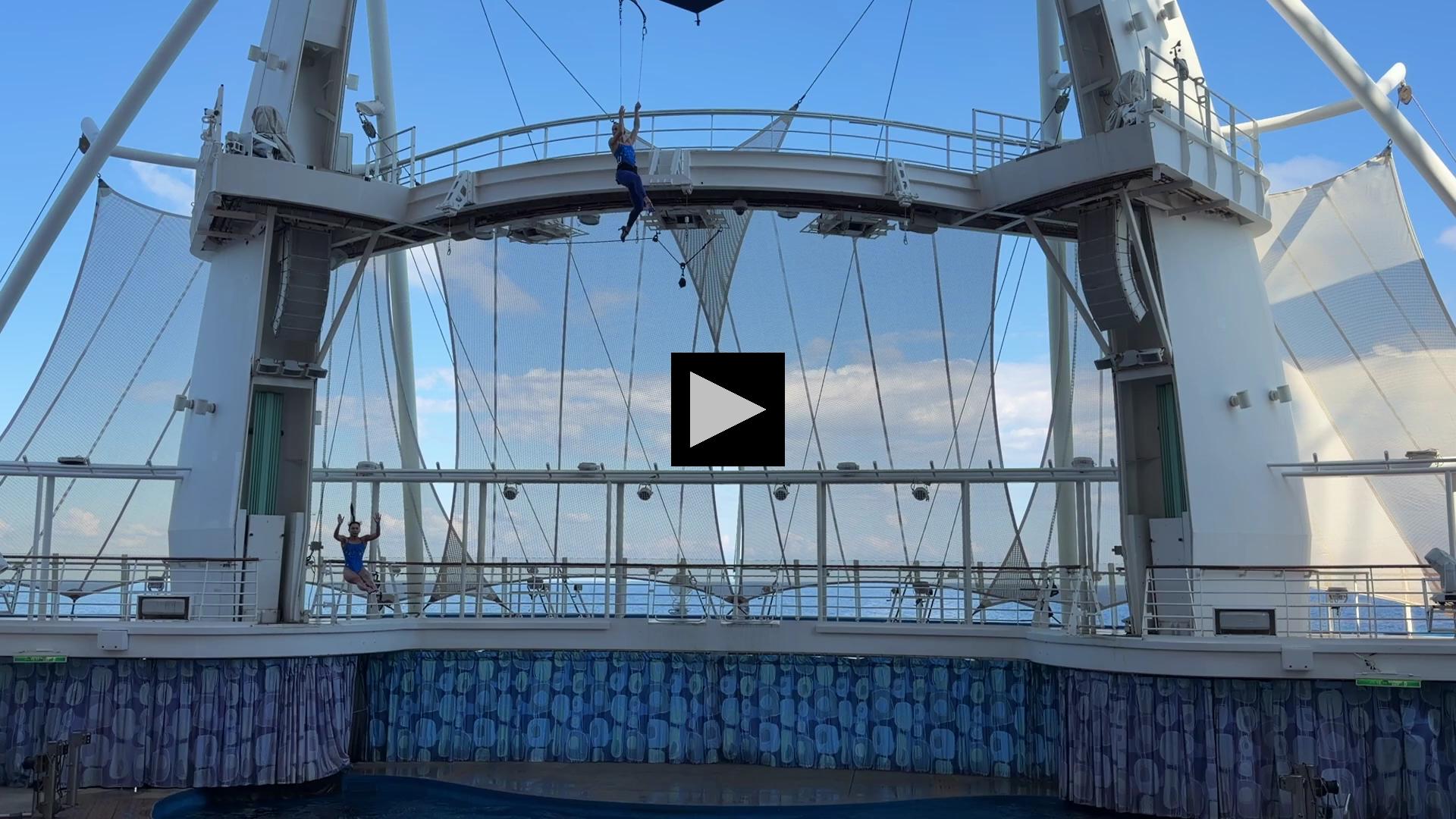 Blue Suede Shoes in Harmony of the Seas AquaTheater