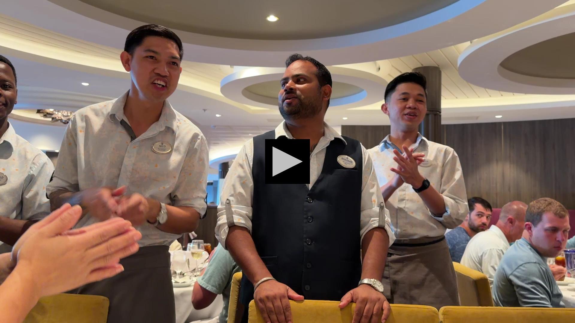 A Happy Birthday Serenade in Main Dining Room