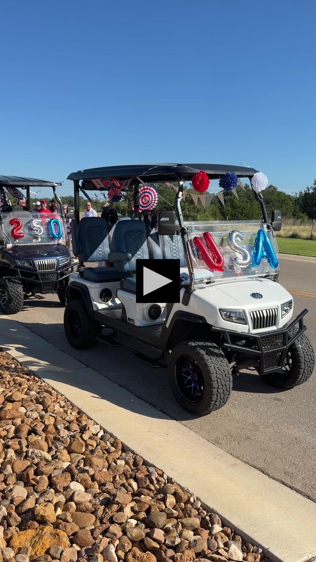 Celebrating America's 250th Birthday in Golf Cart Parade!
