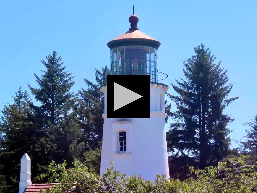 Lighthouses and a Waterfall Along the Oregon Coast