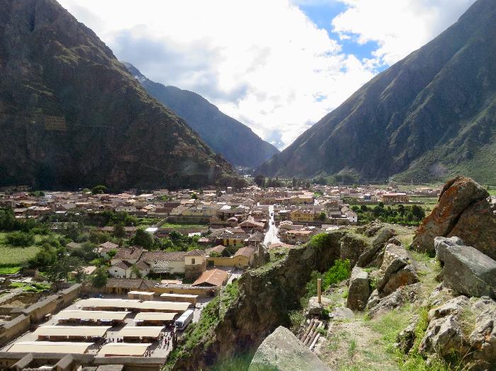 View of Market and Town of Ollantaytambo