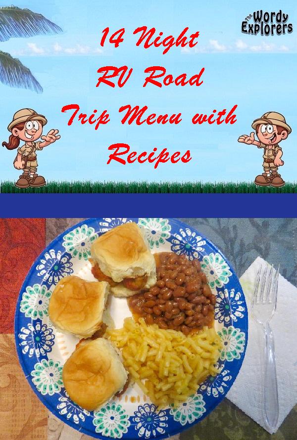 14 Night RV Road Trip Menu with Recipes