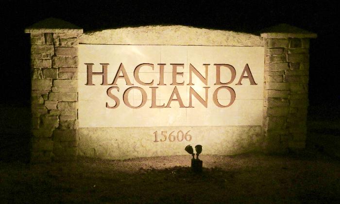 Entrance to Hacienda Solano Resort