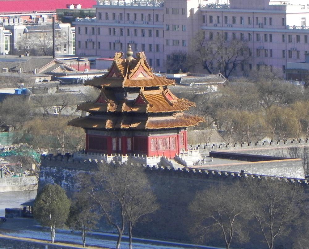 View of Forbidden City from Yin Bar at Emperor Hotel