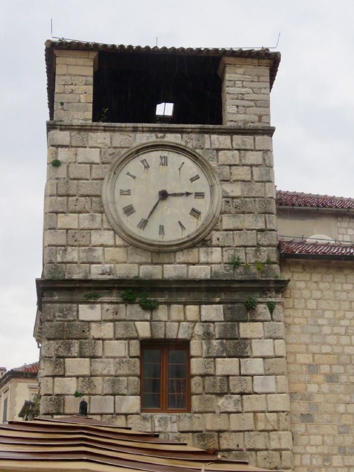 Clock Tower in Old Town Kotor