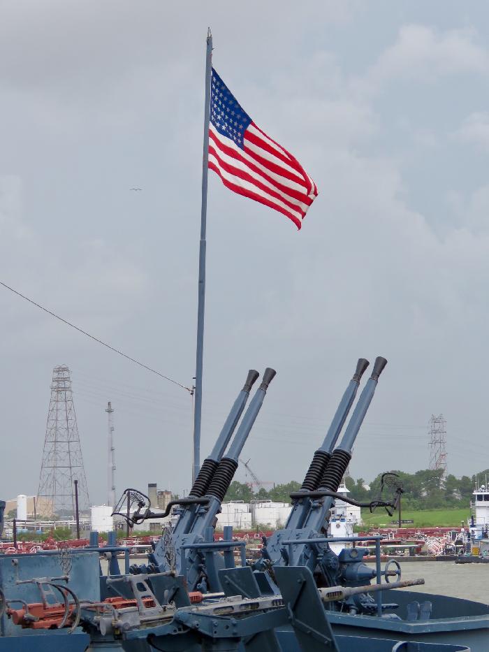 Anti-Aircraft Guns aboard USS Texas