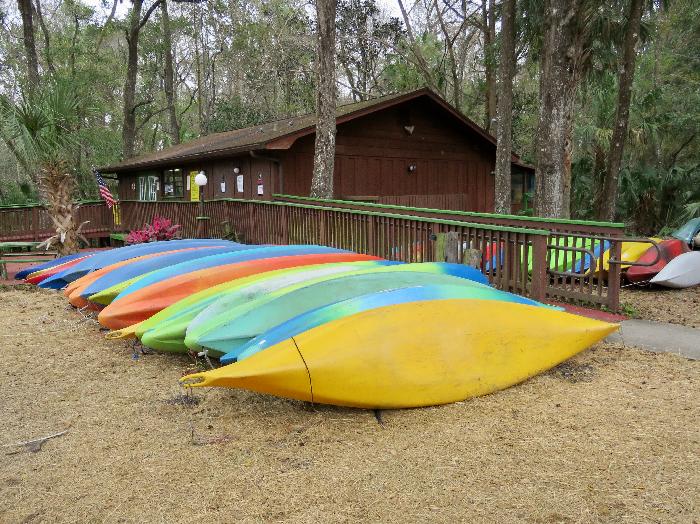 Kayaks Available by the Chassahowitzka River