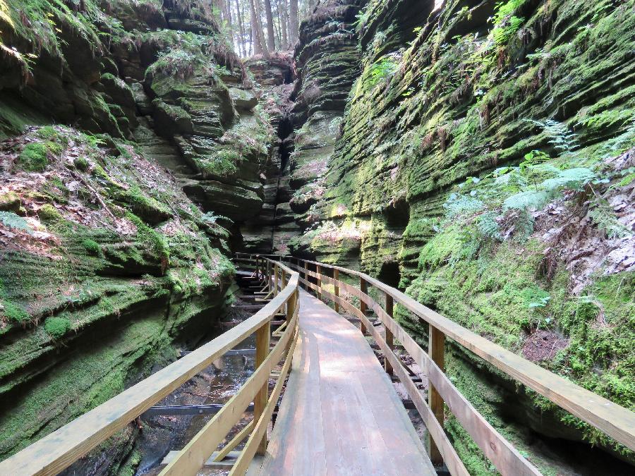 Exploring Witches Gulch during Wisconsin Dells Boat Tour