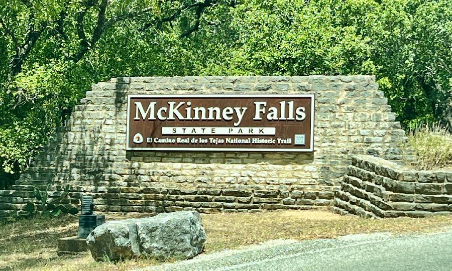 Entering McKinney Falls State Park