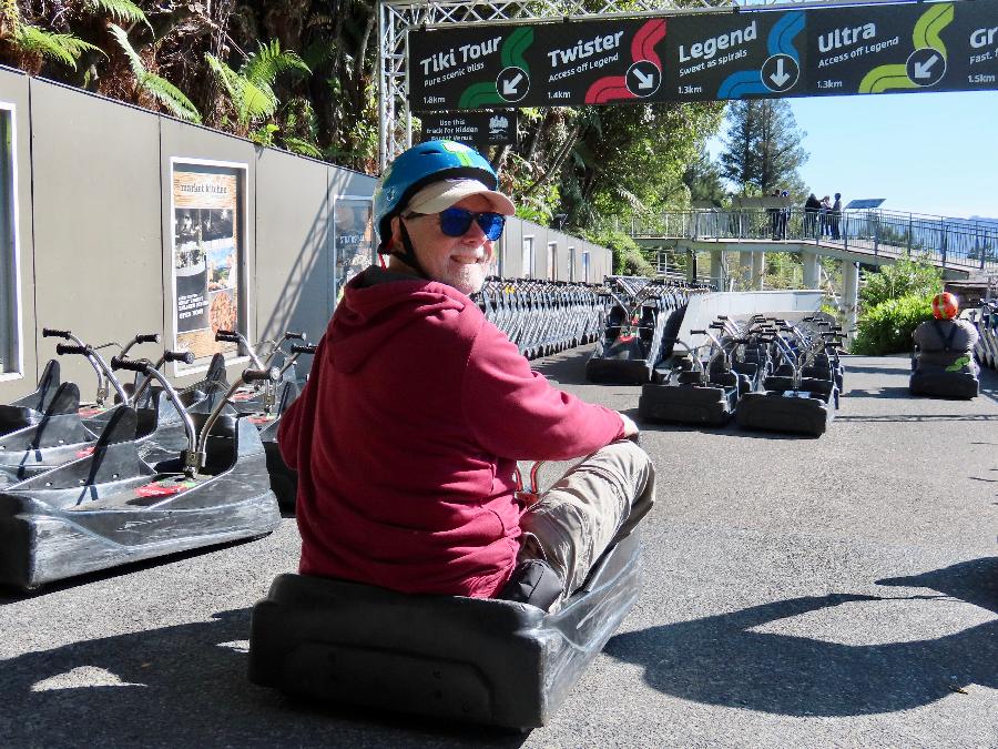 Ready for Take-off at Luge Rotorua at Skyline New Zealand